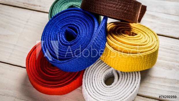 Bild på karate belts